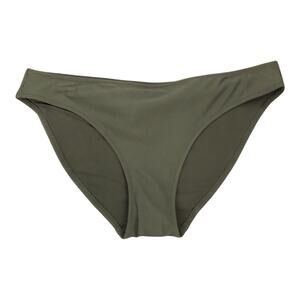 Aerie NWT Sleek Stylish Full Coverage Camouflage Green Shade Bikini Bottom Large